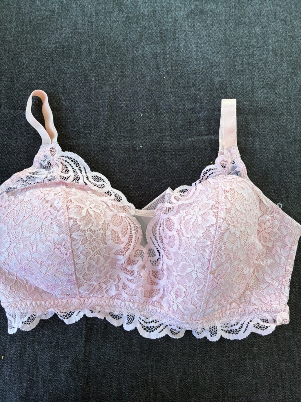 Bali Lace Bralette in Pale Pink